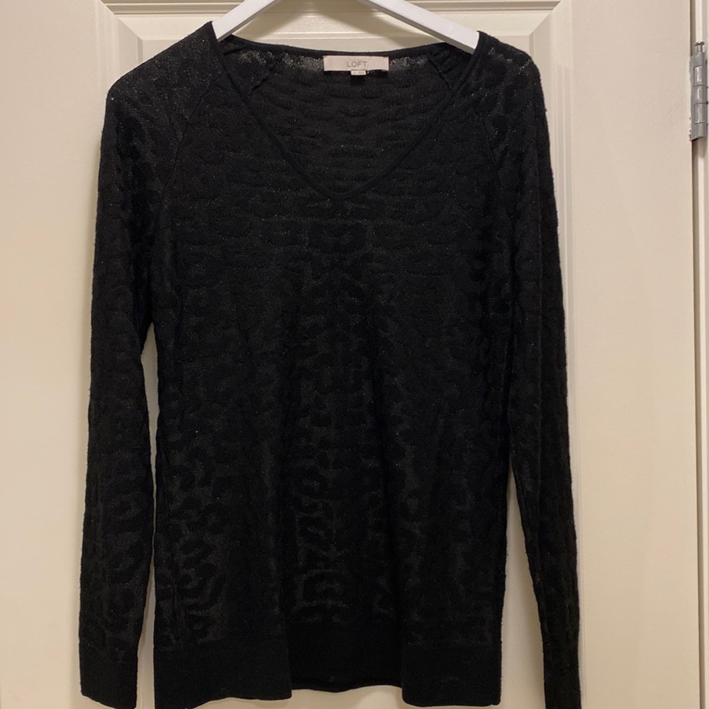 Loft long sleeve V Neck Sweater- size Medium